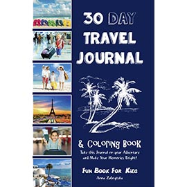 Cover of 30 Day Travel Journal & Coloring Book